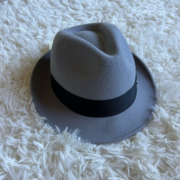collection 18 Other - Collection 18 gray flannel fedora black grosgrain ribbon OS NEW